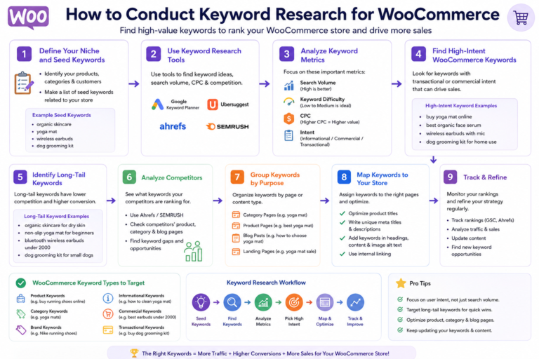 SEO keyword research guide for WooCommerce